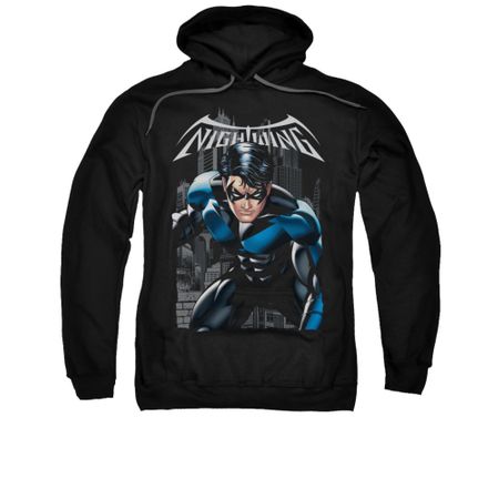 Nightwing DC Comics Hoodie Sweatshirt A Legacy Black Adult Hoody Sweat Shirt