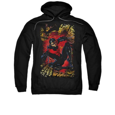 Nightwing DC Comics Hoodie Sweatshirt Nightwing #1 Black Adult Hoody Sweat Shirt