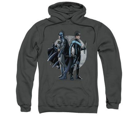 Nightwing DC Comics Hoodie Sweatshirt Spotlight Charcoal Adult Hoody Sweat Shirt