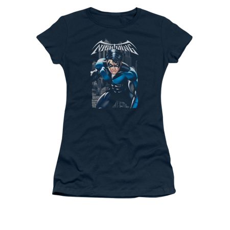 Nightwing DC Comics Shirt A Legacy Juniors Navy Blue Tee T-Shirt