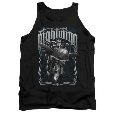 Nightwing DC Comics Tank Top Biker Black Tanktop