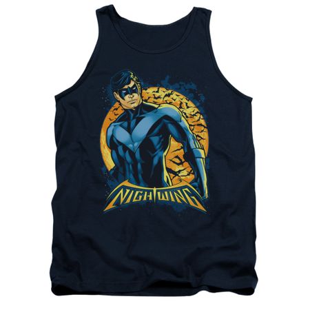 Nightwing DC Comics Tank Top Moon Navy Blue Tanktop