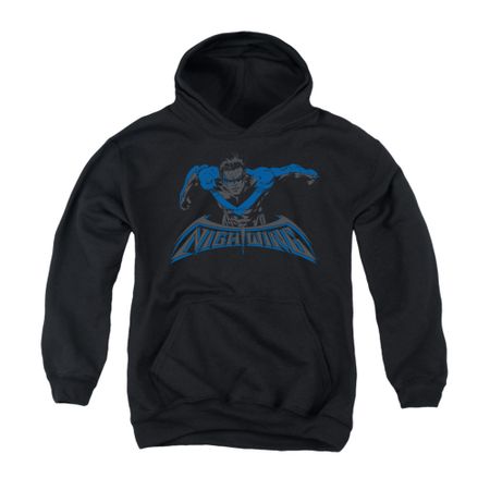 Nightwing DC Comics Youth Hoodie Wing Of The Night Black Kids Hoody