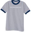 No Soup For You - Adult Ringer Heather Grey/Navy Tee