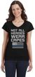 Not All Heroes Wear Capes Police Officer Ladies Fit V-Neck T-Shirt