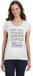 Not All Heroes Wear Capes Police Officer Ladies Fit V-Neck T-Shirt