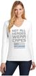 Not All Heroes Wear Capes Police Officer Ladies Long Sleeve V-Neck T-Shirt