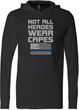 Not All Heroes Wear Capes Police Officer Lightweight Hoodie T-Shirt