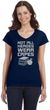 Not All Heroes Wear Capes Teacher Ladies Fit V-Neck T-Shirt