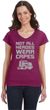 Not All Heroes Wear Capes Trucker Ladies Fit V-Neck T-Shirt