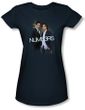 NUMB3RS Juniors T-shirt - Don & Charlie Navy Blue Tee Shirt
