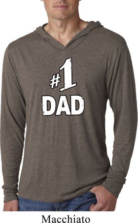 Number 1 Dad Lightweight Hoodie Shirt
