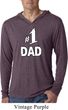 Number 1 Dad Lightweight Hoodie Shirt
