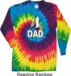 Number 1 Dad Long Sleeve Tie Dye Shirt