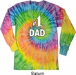 Number 1 Dad Long Sleeve Tie Dye Shirt