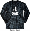 Number 1 Dad Long Sleeve Tie Dye Shirt