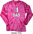 Number 1 Dad Long Sleeve Tie Dye Shirt