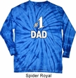 Number 1 Dad Long Sleeve Tie Dye Shirt