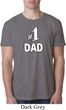 Number 1 Dad Mens Burnout Shirt