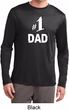 Number 1 Dad Mens Dry Wicking Long Sleeve Shirt