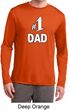 Number 1 Dad Mens Dry Wicking Long Sleeve Shirt