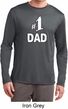 Number 1 Dad Mens Dry Wicking Long Sleeve Shirt