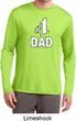 Number 1 Dad Mens Dry Wicking Long Sleeve Shirt