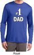 Number 1 Dad Mens Dry Wicking Long Sleeve Shirt