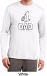 Number 1 Dad Mens Dry Wicking Long Sleeve Shirt