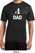 Number 1 Dad Mens Moisture Wicking Shirt
