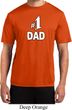 Number 1 Dad Mens Moisture Wicking Shirt