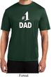 Number 1 Dad Mens Moisture Wicking Shirt