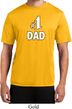 Number 1 Dad Mens Moisture Wicking Shirt
