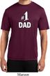 Number 1 Dad Mens Moisture Wicking Shirt