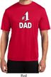 Number 1 Dad Mens Moisture Wicking Shirt
