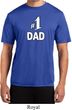 Number 1 Dad Mens Moisture Wicking Shirt