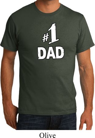 Number 1 Dad Mens Organic Shirt