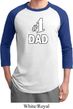 Number 1 Dad Mens Raglan Shirt