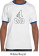 Number 1 Dad Mens Ringer Shirt