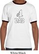Number 1 Dad Mens Ringer Shirt