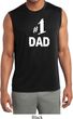 Number 1 Dad Mens Sleeveless Moisture Wicking Shirt
