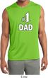 Number 1 Dad Mens Sleeveless Moisture Wicking Shirt