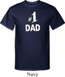 Number 1 Dad Mens Tall Shirt