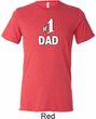 Number 1 Dad Mens Tri Blend Crewneck Shirt
