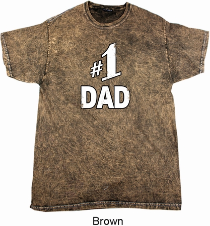 Number 1 Dad Mineral Tie Dye Shirt