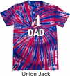 Number 1 Dad Patriotic Tie Dye Shirt