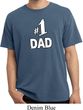Number 1 Dad Pigment Dyed Shirt
