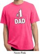Number 1 Dad Pigment Dyed Shirt