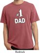 Number 1 Dad Pigment Dyed Shirt
