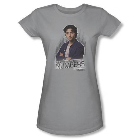 Numbers Shirt Juniors Everything Is Numbers Silver T-Shirt